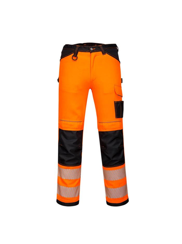 Portwest PW3 Hi-Vis Lightweight Stretch Work Trousers | UK P.P.E