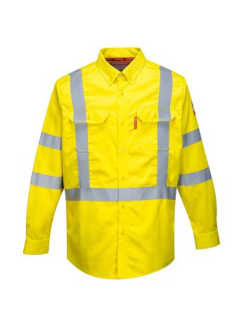 Flame resistant outlet work shirts